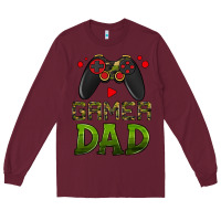 Burgundy gamer dad Long Sleeve Tee - HRA Design Shop