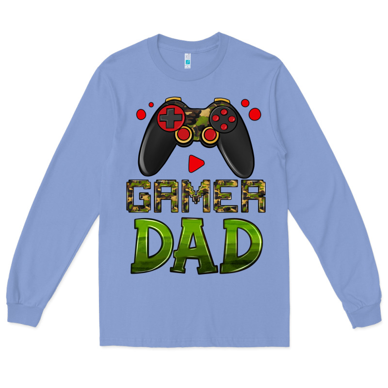 Gamer Dad Long Sleeve Tee by HRA Design Shop | Teevron