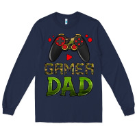 Navy gamer dad Long Sleeve Tee - HRA Design Shop