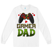 White gamer dad Long Sleeve Tee - HRA Design Shop