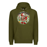 Army Green boojee christmas cake with belt bag Premium Hoodie - MaliasSmallBusiness