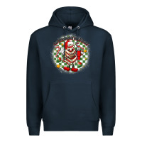 Navy boojee christmas cake with belt bag Premium Hoodie - MaliasSmallBusiness