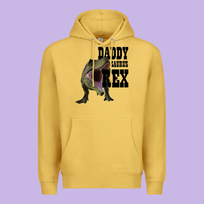 Daddy Saurus Rex Premium Hoodie Designed By Bettercallsaul