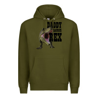 Army Green DADDY SAURUS REX Premium Hoodie - Bettercallsaul