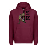 Burgundy DADDY SAURUS REX Premium Hoodie - Bettercallsaul