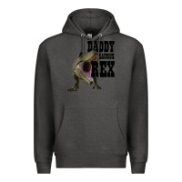 Charcoal Heather DADDY SAURUS REX Premium Hoodie - Bettercallsaul