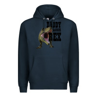 Navy DADDY SAURUS REX Premium Hoodie - Bettercallsaul