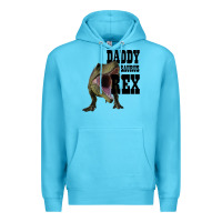 Ocean Blue DADDY SAURUS REX Premium Hoodie - Bettercallsaul