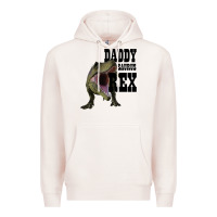 Pale Pink DADDY SAURUS REX Premium Hoodie - Bettercallsaul
