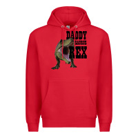 Red DADDY SAURUS REX Premium Hoodie - Bettercallsaul