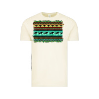 Vintage Arctic turquoise aztec bullskull and horse Vintage Tee - BarkalooDesign