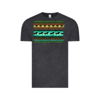 Vintage Black turquoise aztec bullskull and horse Vintage Tee - BarkalooDesign