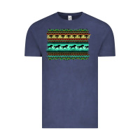 Vintage Denim turquoise aztec bullskull and horse Vintage Tee - BarkalooDesign