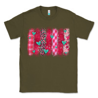 Army Green valentines day brushstroke Classic Tee - OliviaCreatesArt