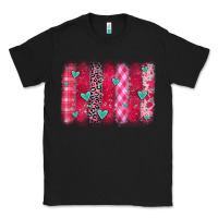 Black valentines day brushstroke Classic Tee - OliviaCreatesArt