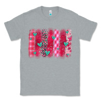 Heather Grey valentines day brushstroke Classic Tee - OliviaCreatesArt