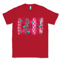 Red valentines day brushstroke Classic Tee - OliviaCreatesArt