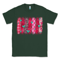 Sports Green valentines day brushstroke Classic Tee - OliviaCreatesArt