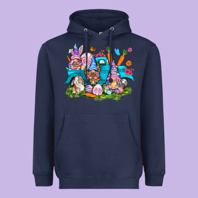 Easter Gnomies With Truck Heavyweight Hoodie Designed By Nancycooperartshop