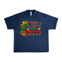 Navy cinco de mayo cactus Urban Heavy Tee - Zillion Design Studio