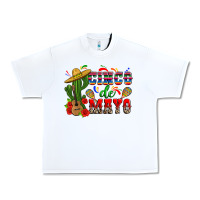 White cinco de mayo cactus Urban Heavy Tee - Zillion Design Studio