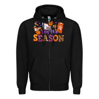 Black tis the season basketball Zipper Hoodie - Jasminsmagicworld
