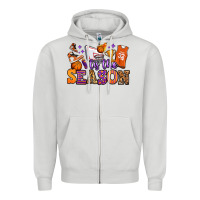 Dove Grey tis the season basketball Zipper Hoodie - Jasminsmagicworld