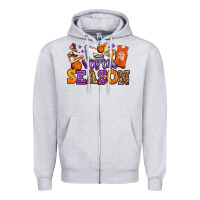 Heather Grey tis the season basketball Zipper Hoodie - Jasminsmagicworld