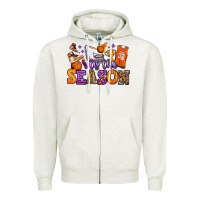 Oatmeal Heather tis the season basketball Zipper Hoodie - Jasminsmagicworld