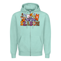 Seafoam tis the season basketball Zipper Hoodie - Jasminsmagicworld