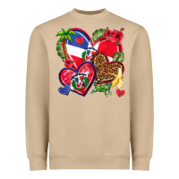 Mushroom dominican republic  hearts Heavyweight Sweatshirt - texasbilliewilder