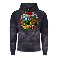 Cloud Black Christmas Farm Tractor Vintage Hoodie - RanaPortraitStore