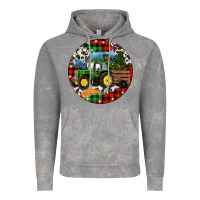 Cloud Rock Christmas Farm Tractor Vintage Hoodie - RanaPortraitStore