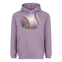 Lavender leopard baseball patch Heavyweight Hoodie - Jasminsmagicworld