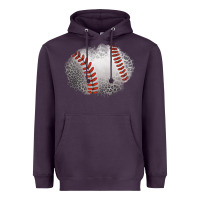 Plum leopard baseball patch Heavyweight Hoodie - Jasminsmagicworld