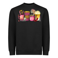 Black boss lady coffee cups with money Heavyweight Sweatshirt - texasbilliewilder
