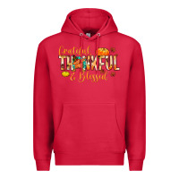 Cardinal grateful thankful and blessed Premium Hoodie - MaliasSmallBusiness