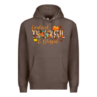 Coffee grateful thankful and blessed Premium Hoodie - MaliasSmallBusiness