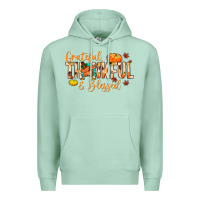 Seafoam grateful thankful and blessed Premium Hoodie - MaliasSmallBusiness
