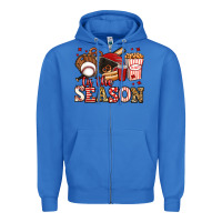 True Royal tis the season baseball Zipper Hoodie - Jasminsmagicworld