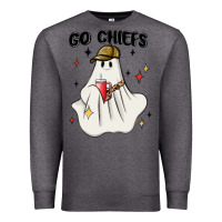 Charcoal Heather go chiefs boujee sports ghost stanley Premium Sweatshirt - MaliasSmallBusiness