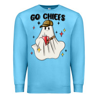 Ocean Blue go chiefs boujee sports ghost stanley Premium Sweatshirt - MaliasSmallBusiness