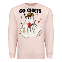 Pale Pink go chiefs boujee sports ghost stanley Premium Sweatshirt - MaliasSmallBusiness