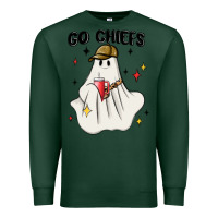Sports Green go chiefs boujee sports ghost stanley Premium Sweatshirt - MaliasSmallBusiness