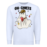 White go chiefs boujee sports ghost stanley Premium Sweatshirt - MaliasSmallBusiness