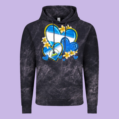 Nicaragua Hearts Vintage Hoodie Designed By Texasbilliewilder