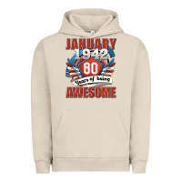 Pigment French Oak january 1942 80 years of being awesome Urban Hoodie - Jasminsmagicworld