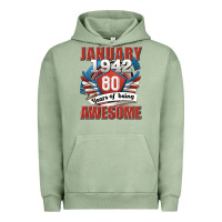 Pigment Oil Green january 1942 80 years of being awesome Urban Hoodie - Jasminsmagicworld