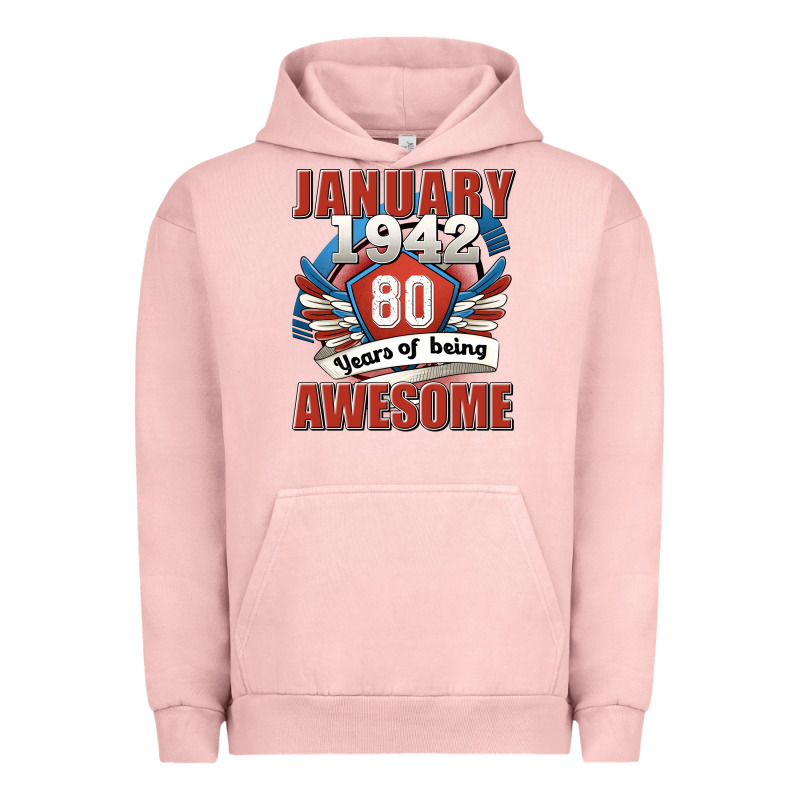 January 1942 80 Years Of Being Awesome Urban Hoodie by Jasminsmagicworld | Teevron