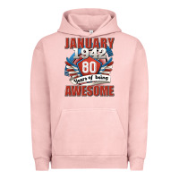Pigment Salmon january 1942 80 years of being awesome Urban Hoodie - Jasminsmagicworld